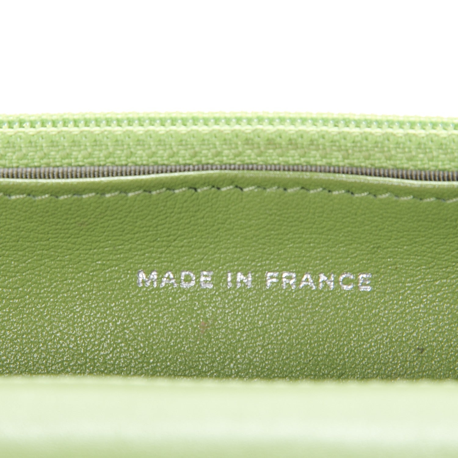 Chanel Patent Quilted Brilliant Wallet On Chain WOC Green 8 of 13