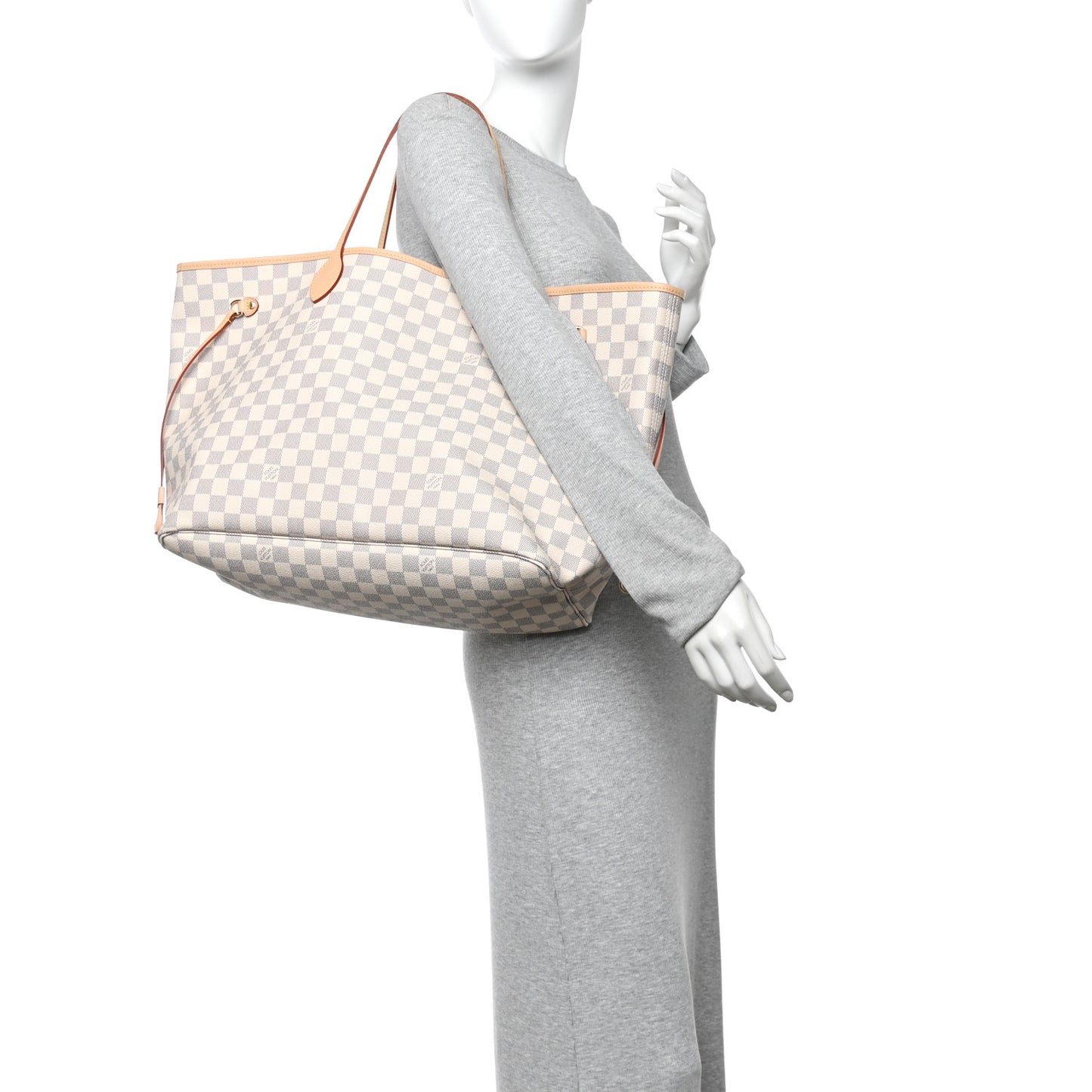 Damier Azur Neo Neverfull GM Rose Ballerine