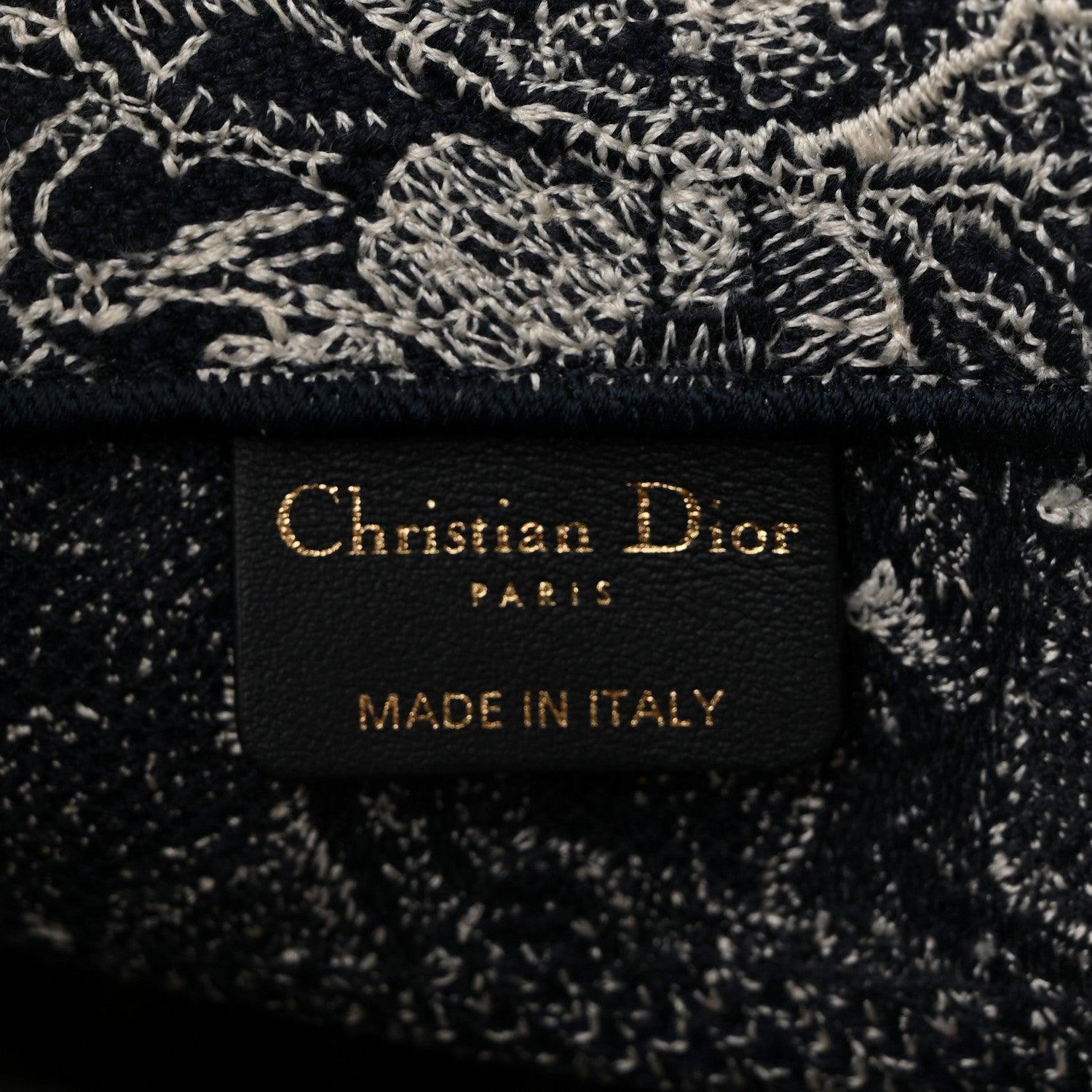 Christian Dior Canvas Embroidered Small Dioriviera Toile De Jouy Book Tote Blue 6 of 10