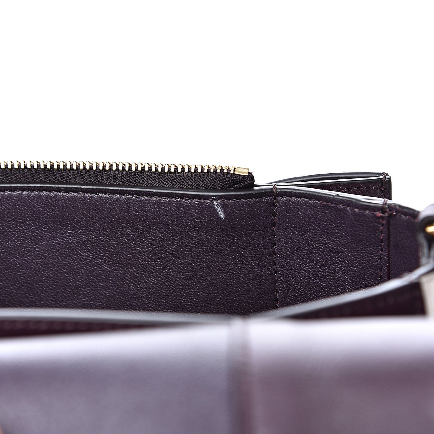 Shiny Smooth Calfskin Medium Frame Shoulder Bag Velvet Desert