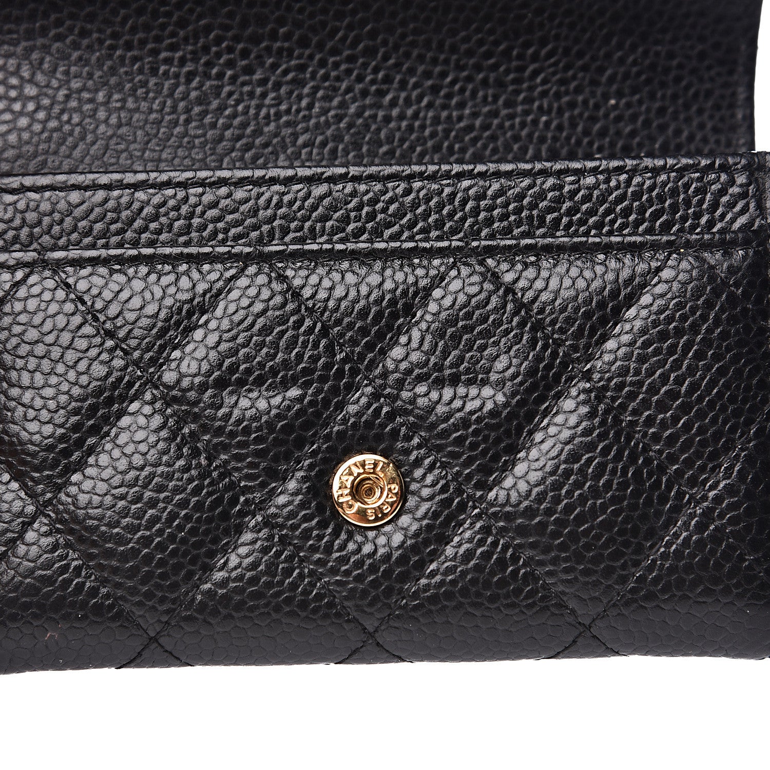 Chanel Caviar Quilted Flap Card Holder Black 8 of 8