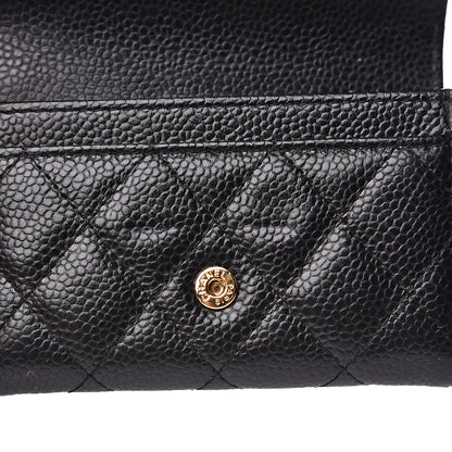 Chanel Caviar Quilted Flap Card Holder Black 8 of 8