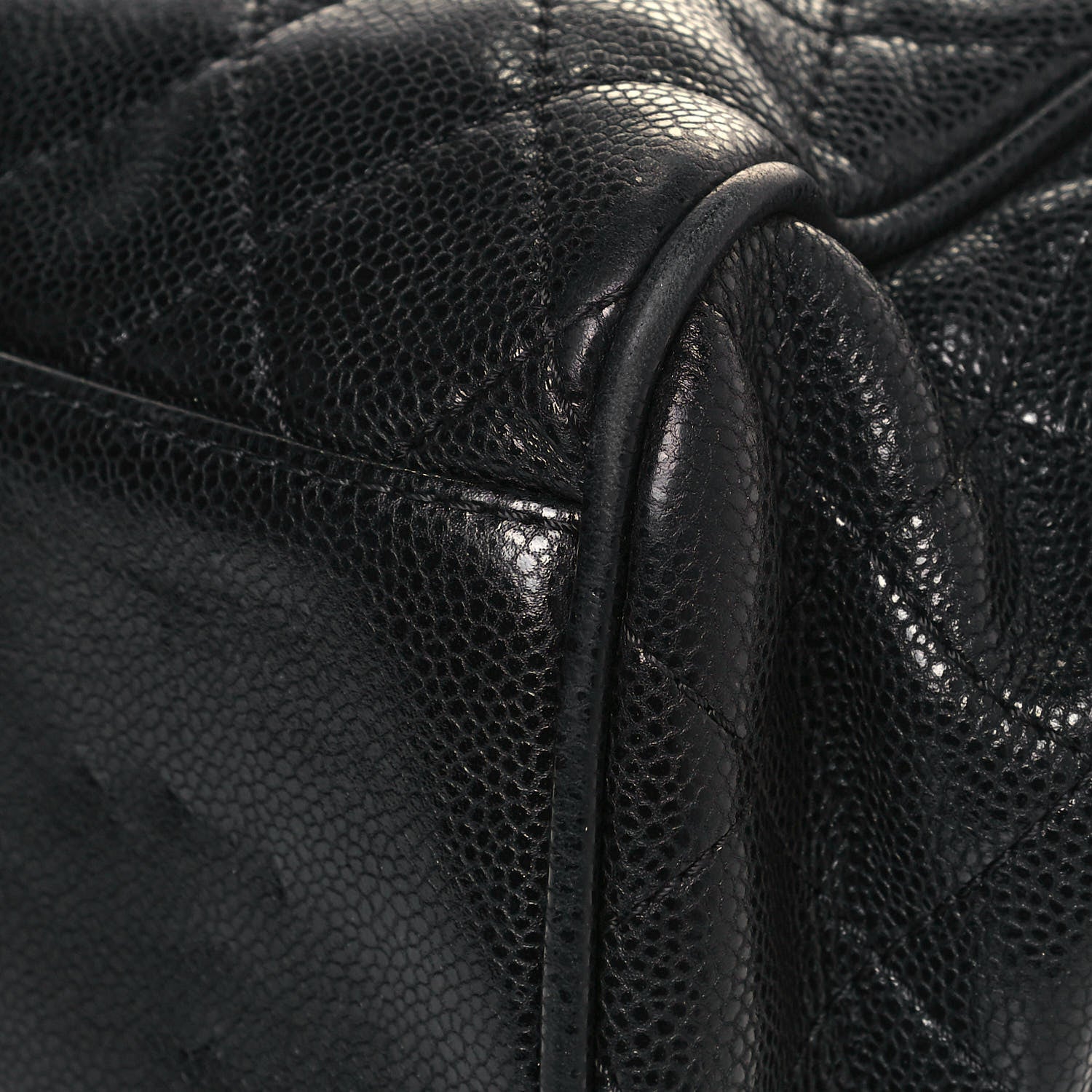 Chanel Caviar Quilted Timeless Accordion Flap Black 10 of 17