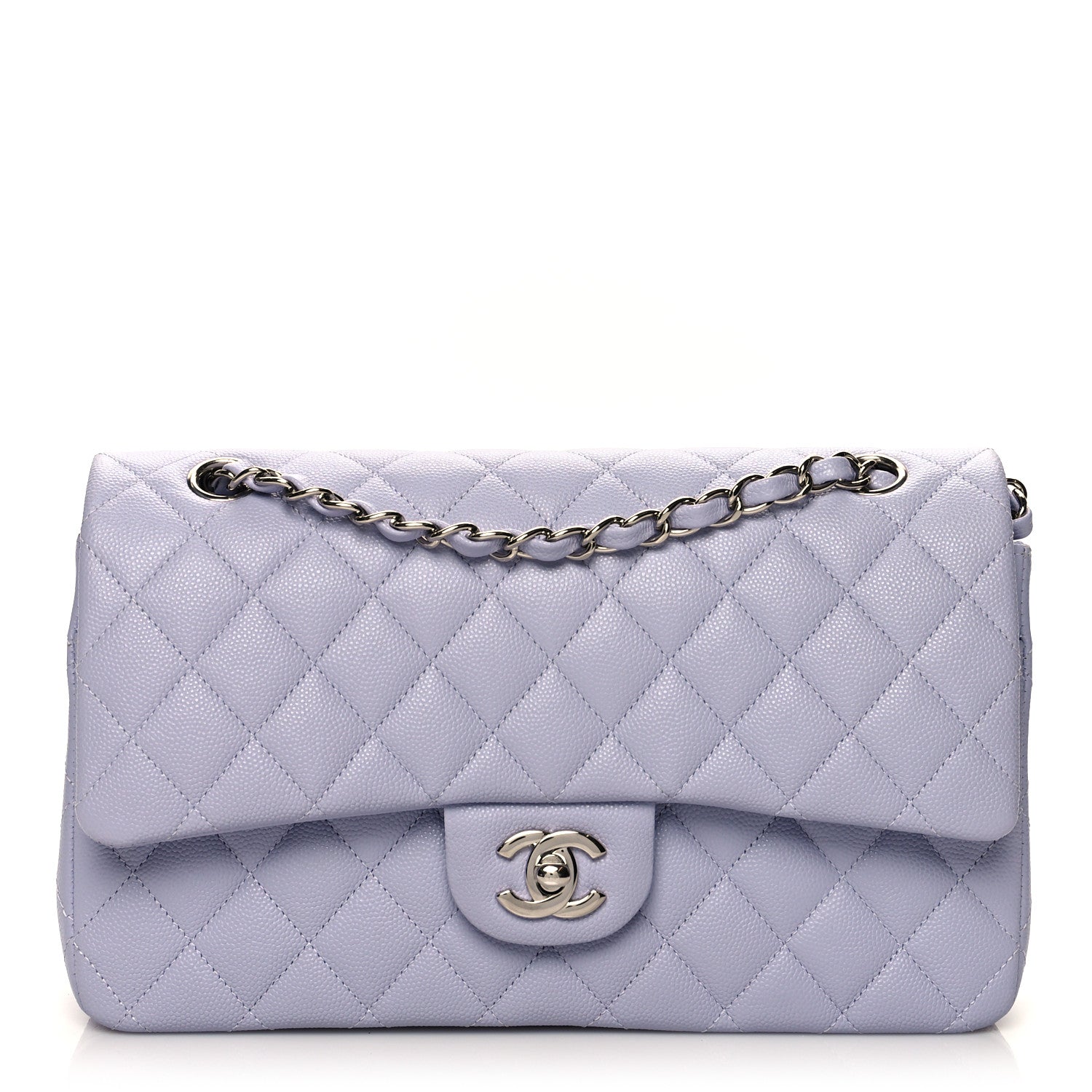Chanel Caviar Quilted Medium Double Flap Light Purple 1 of 11