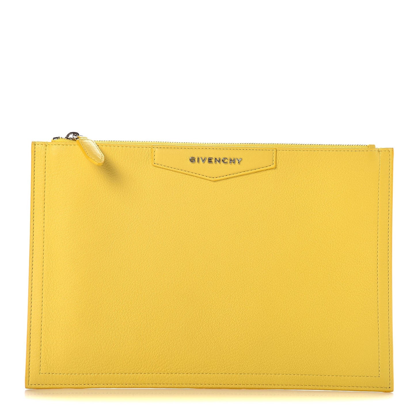 Sugar Goatskin Medium Antigona Pouch Jaune Vif