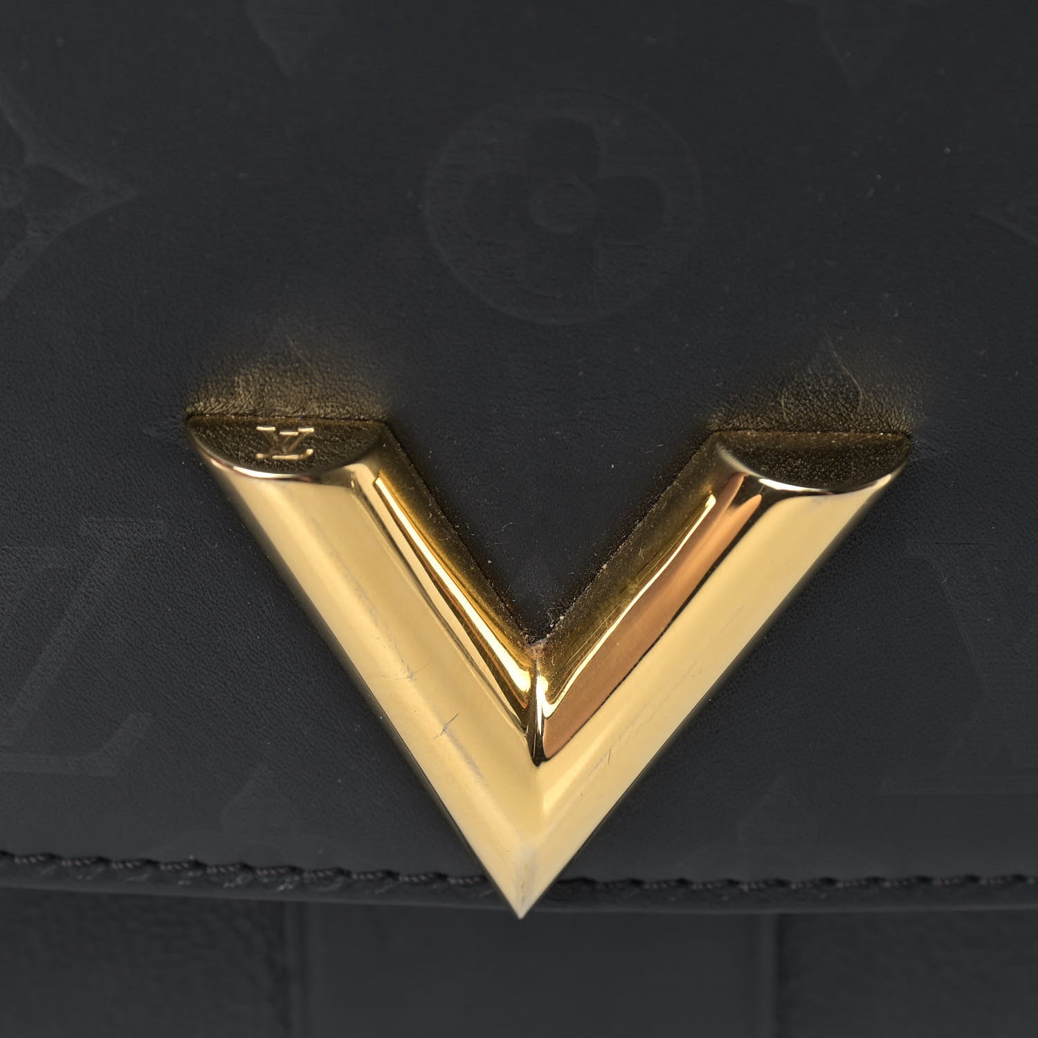 Louis Vuitton Calfskin Monogram Very One Handle Black 13 of 13