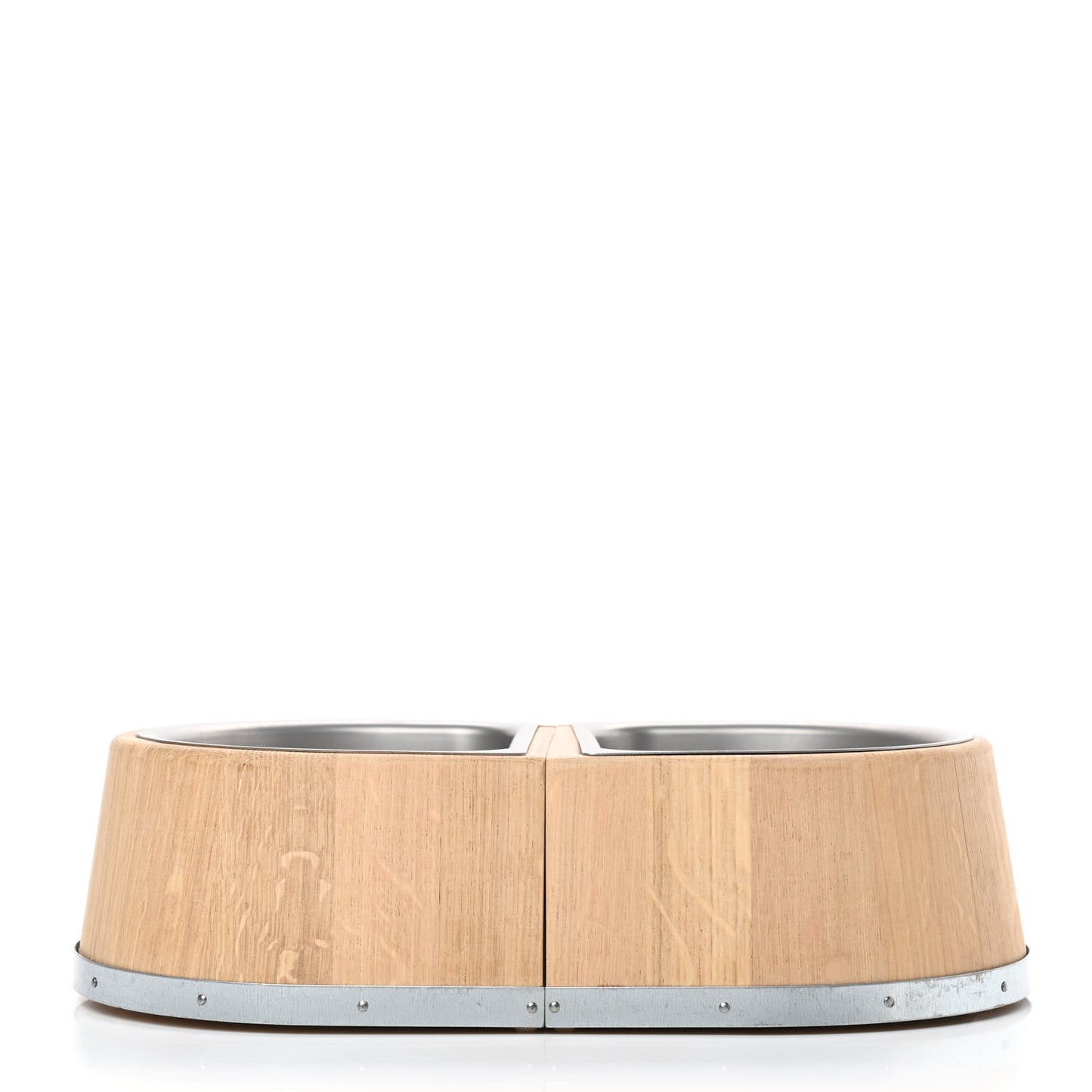 Oak Wood Large Chaine d'Ancre Dog Bowl Naturel