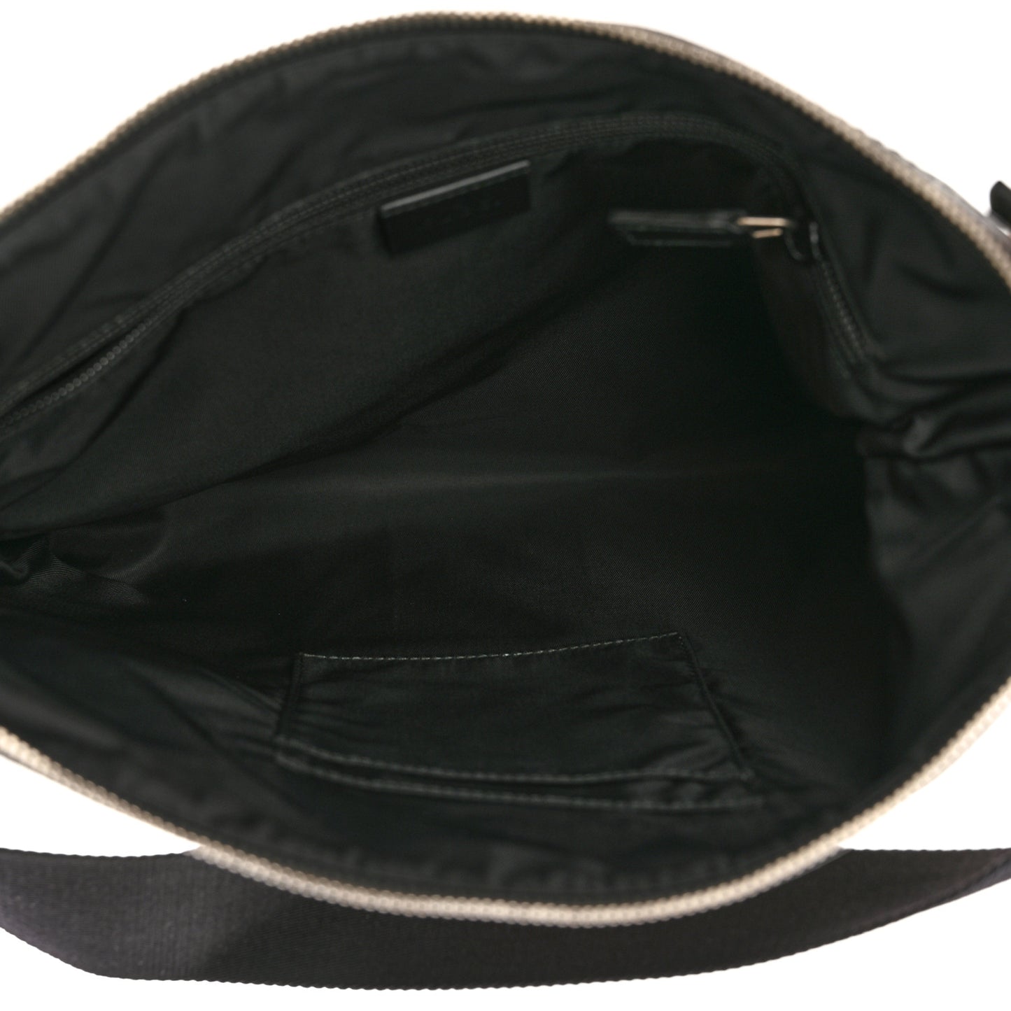 GG Supreme Monogram Web Messenger Bag Black