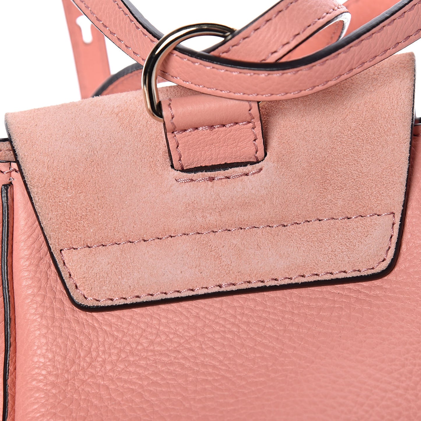 Suede Calfskin Mini Faye Backpack Ideal Blush
