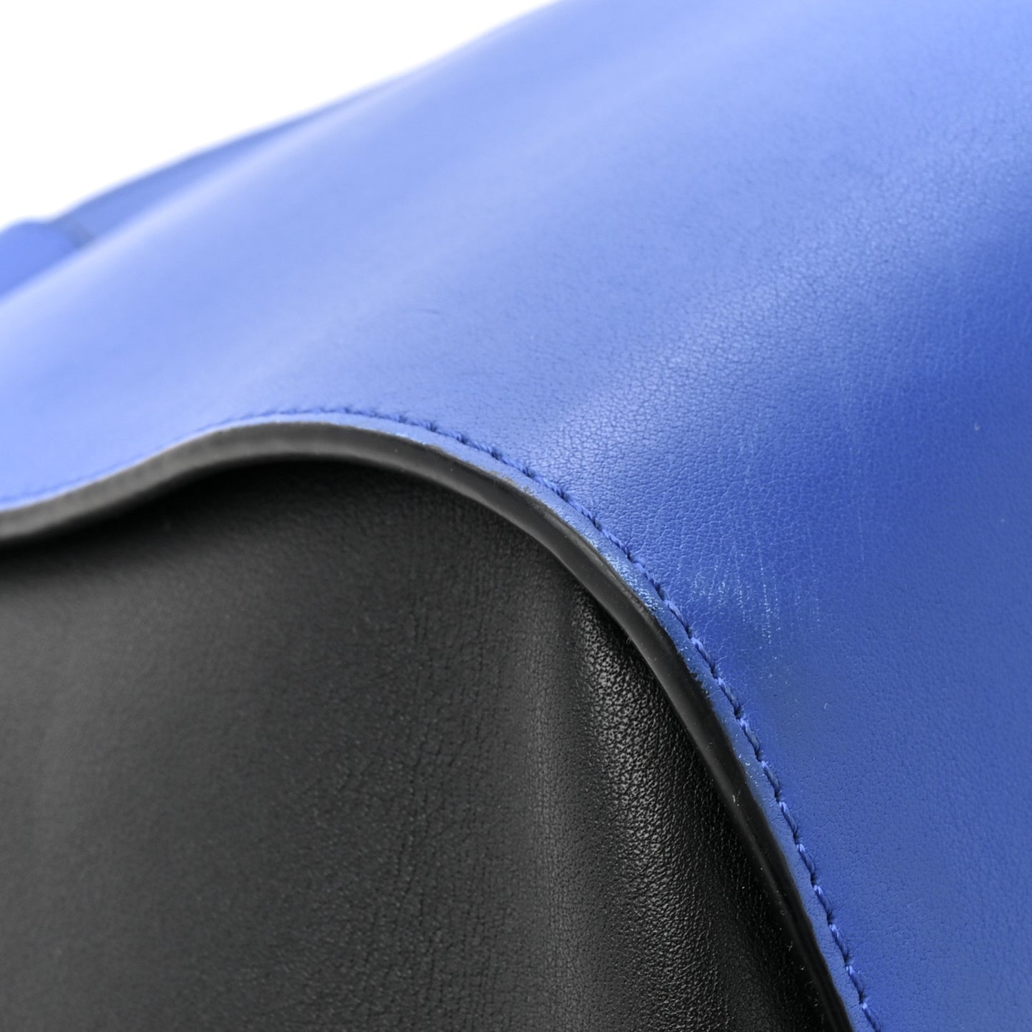 Calfskin Medium Hammock Shoulder Bag Electric Blue Black