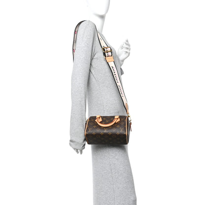 Louis Vuitton Monogram Speedy Bandouliere 20 Black 2 of 9