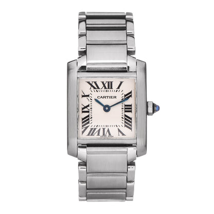 Cartier Stainless Steel 20mm Tank Francaise Quartz Watch 1 of 6