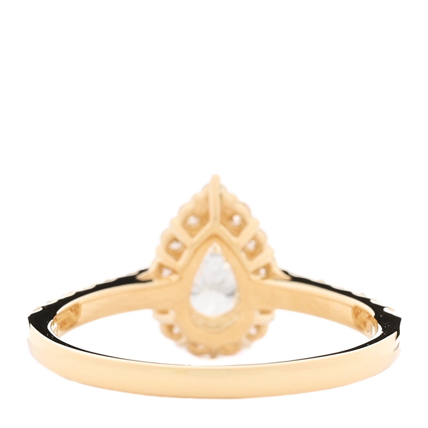 Parker & West by FASHIONPHILE 18K Yellow Gold Diamond .53ctw Pear Cut Engagement Ring  53 6.25 4 of 9
