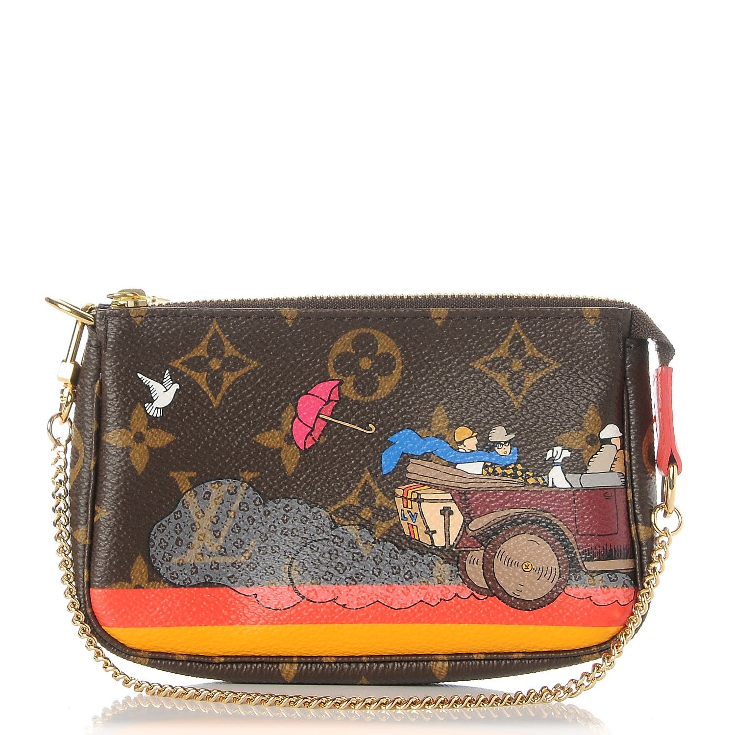 Louis Vuitton Monogram 2015 Christmas Animation Mini Pochette Accessories 1 of 8