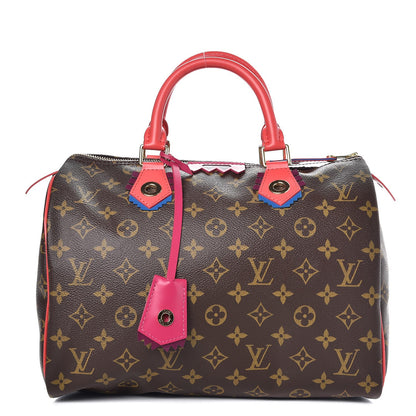 Louis Vuitton Monogram Totem Speedy 30 Flamingo 1 of 7