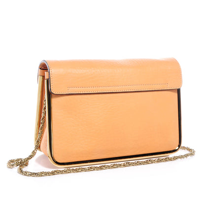 Chloe Grained Calfskin Sally Flap Bag Peach Pink 3 of 9