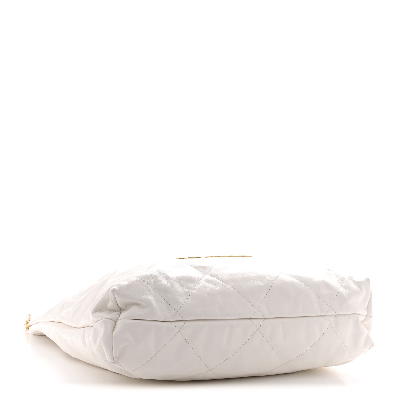 Chanel Shiny Calfskin Quilted Large Chanel 22 White 5 of 11