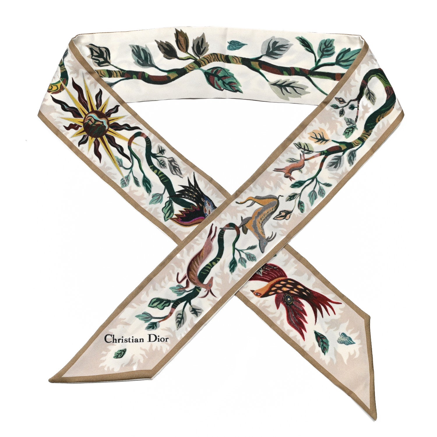 Christian Dior Silk Mitzah Scarf Multicolor 1 of 3
