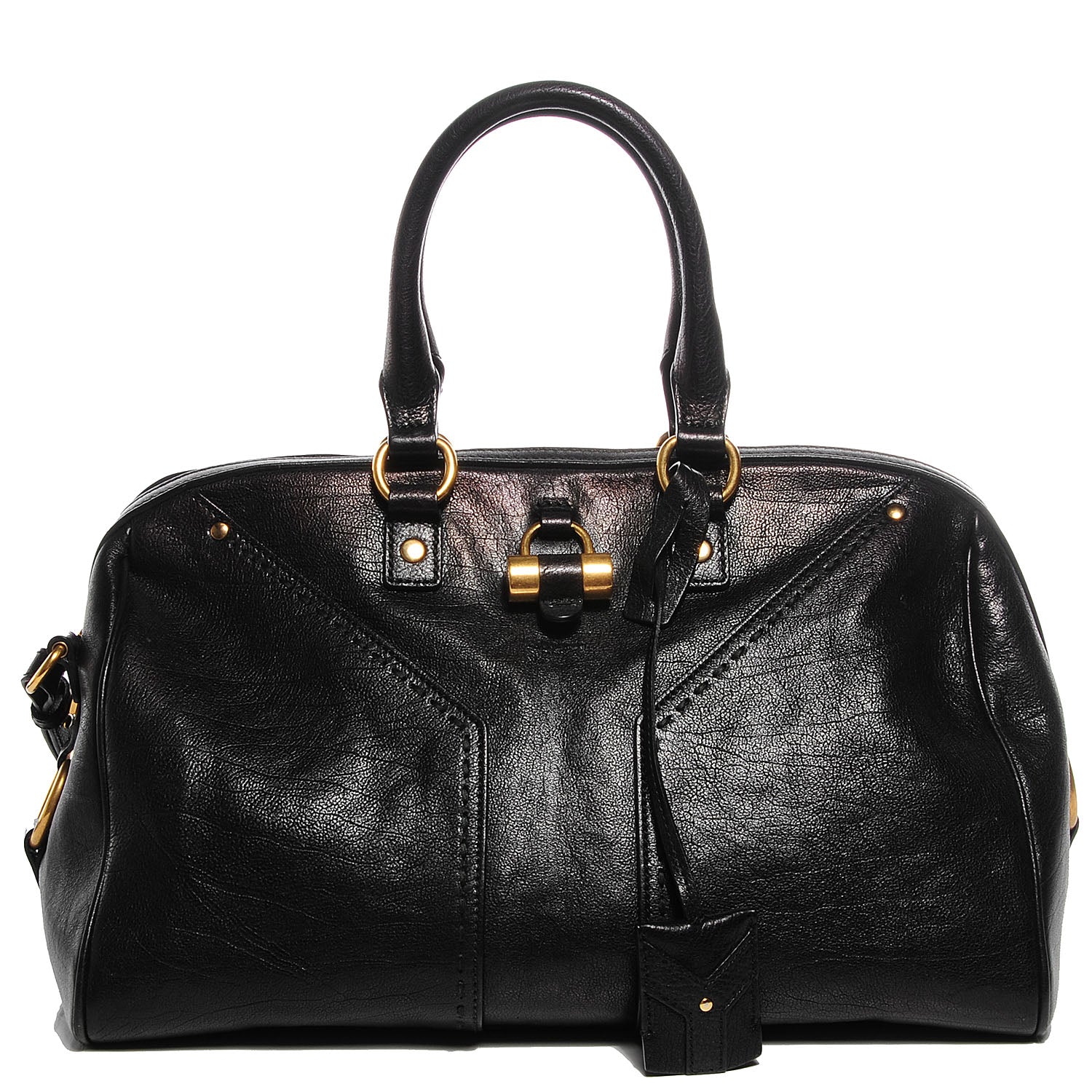 Saint Laurent Leather Large Muse Bowler Black 1 of 7