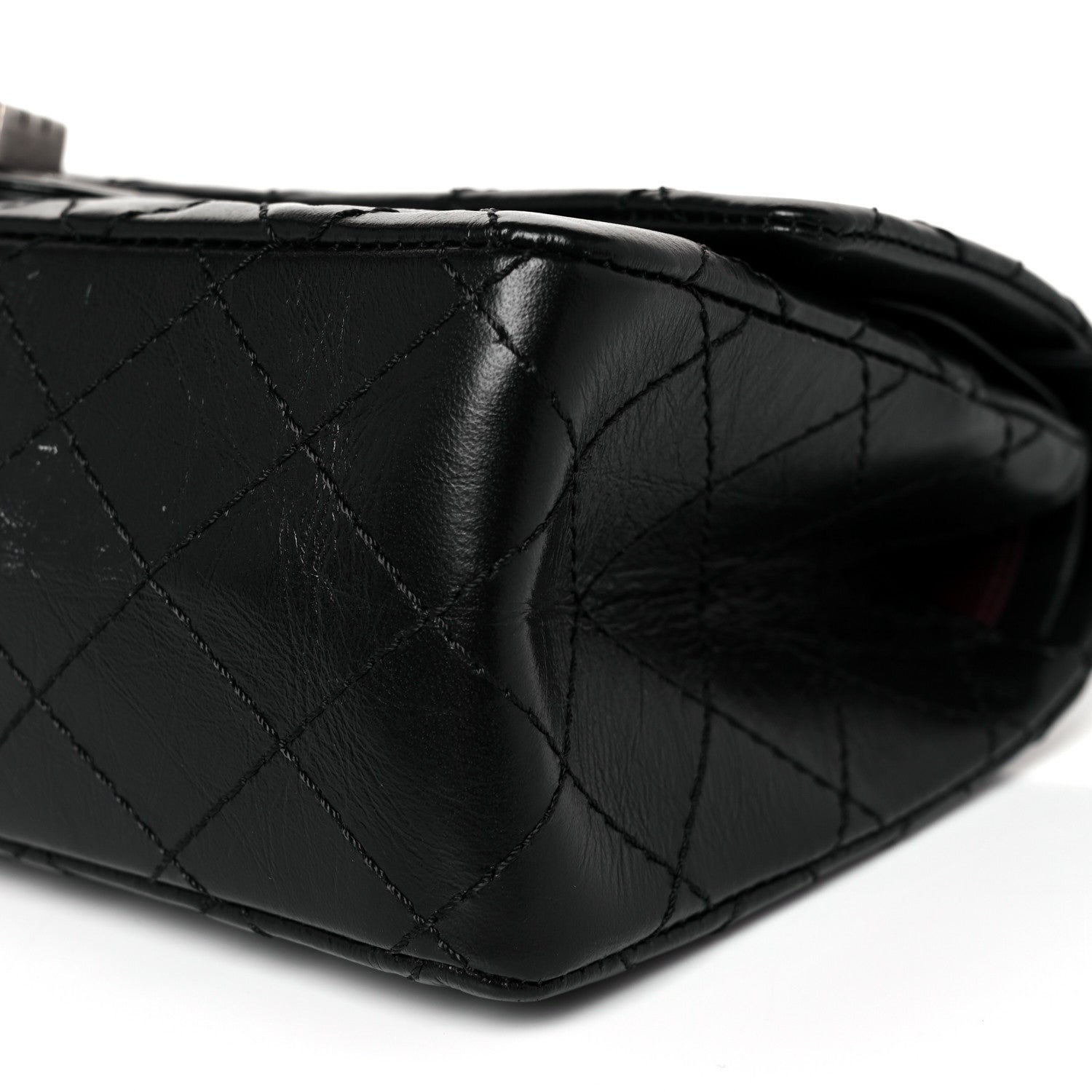 Chanel Aged Calfskin Quilted 2.55 Reissue 225 Flap Black 9 of 10