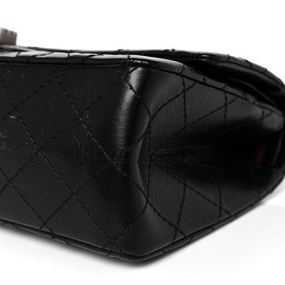 Chanel Aged Calfskin Quilted 2.55 Reissue 225 Flap Black 9 of 10
