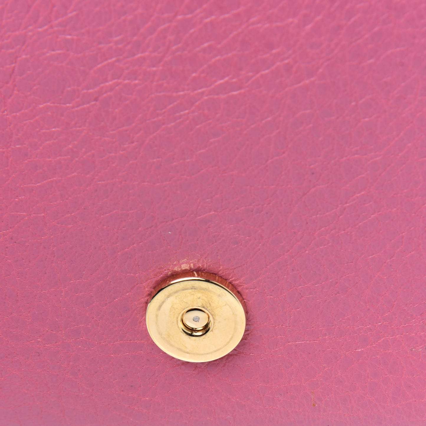 Agneau Giant 12 Gold Hardware Money Wallet Rose Hortensia