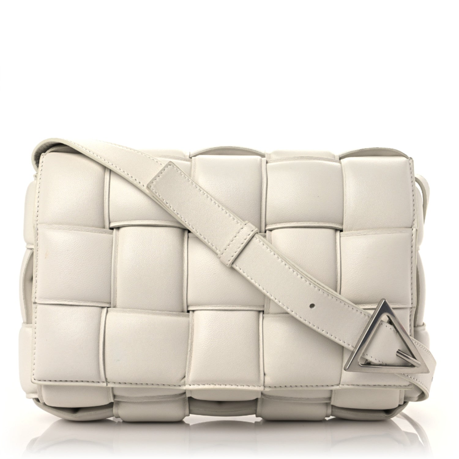Bottega Veneta Nappa Maxi Intreccio Padded Cassette Crossbody Bag Chalk 1 of 21