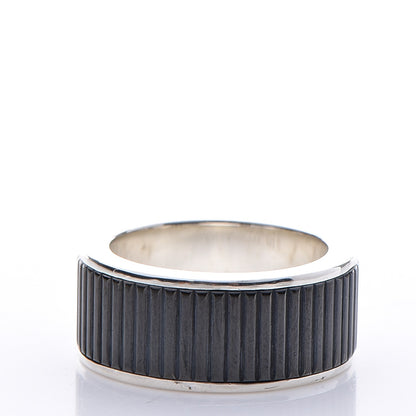 Tiffany Sterling Silver 9mm Titanium Coin Edge Ring 5.75 3 of 7