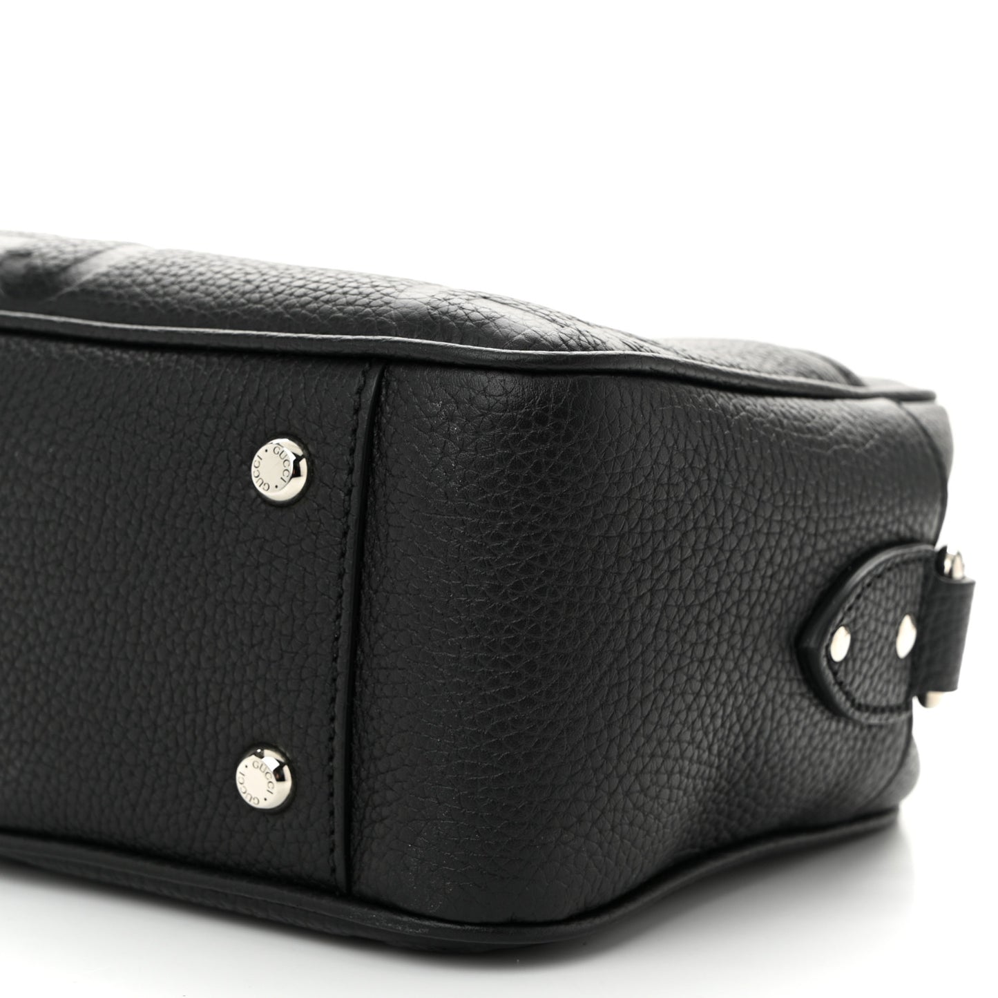 Piuma Calfskin Jumbo GG Embossed Medium Messenger Bag Black