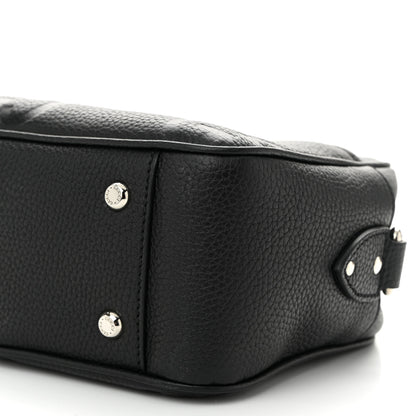 Gucci Piuma Calfskin Jumbo GG Embossed Medium Messenger Bag Black 10 of 10
