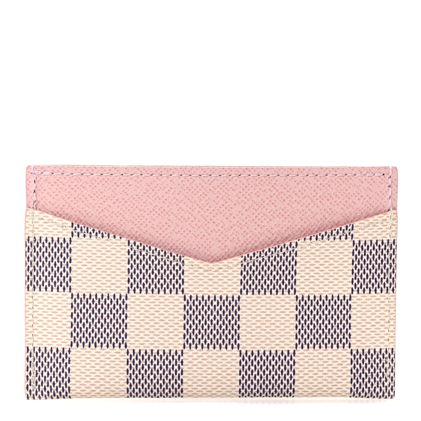 Damier Azur Daily Card Holder Rose Ballerine