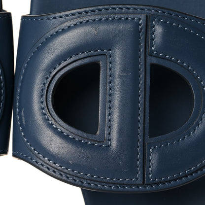 Christian Dior Calfskin D-Club Mule Sandal 37 Navy 13 of 14