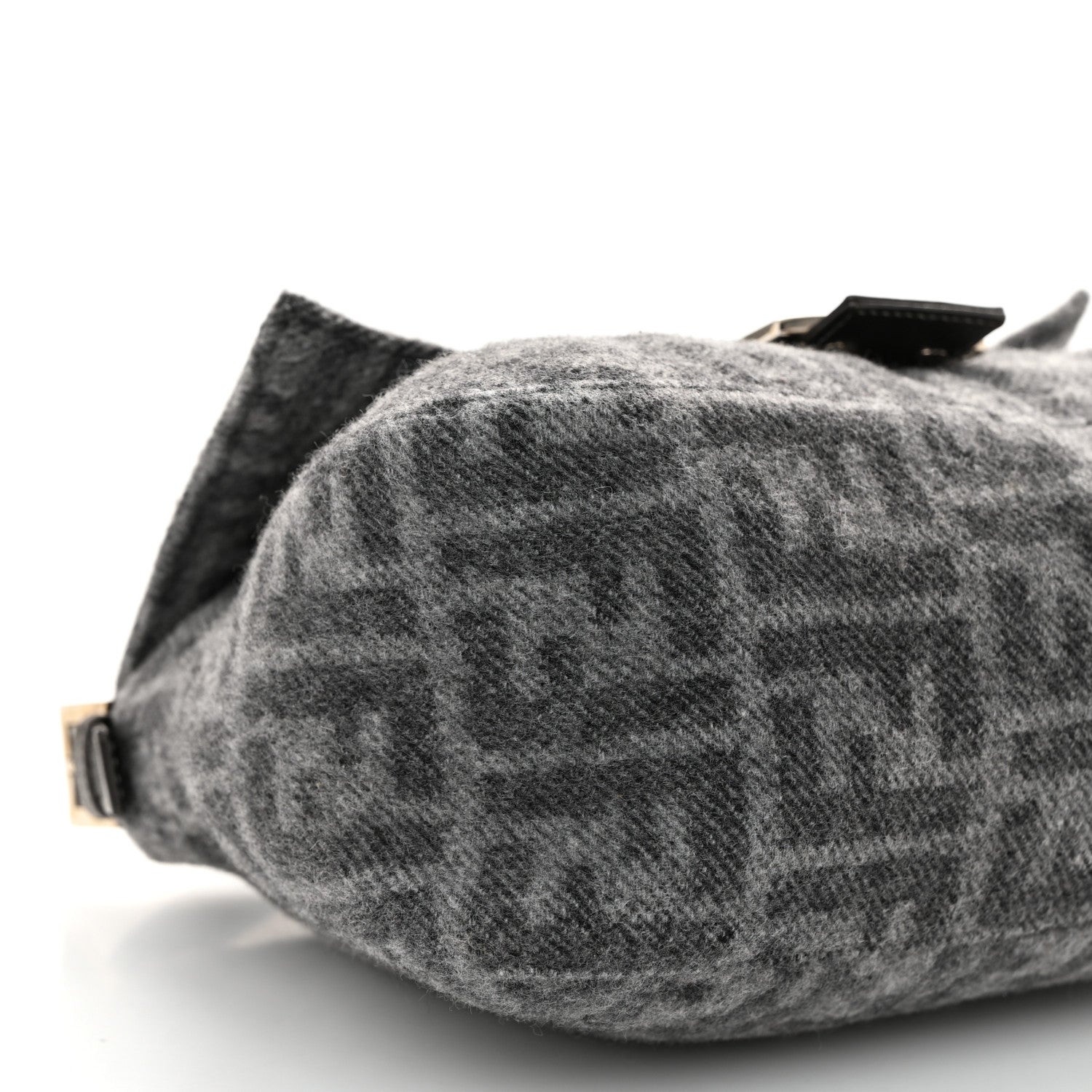 Fendi Wool Zucca Mama Baguette Grey 8 of 9