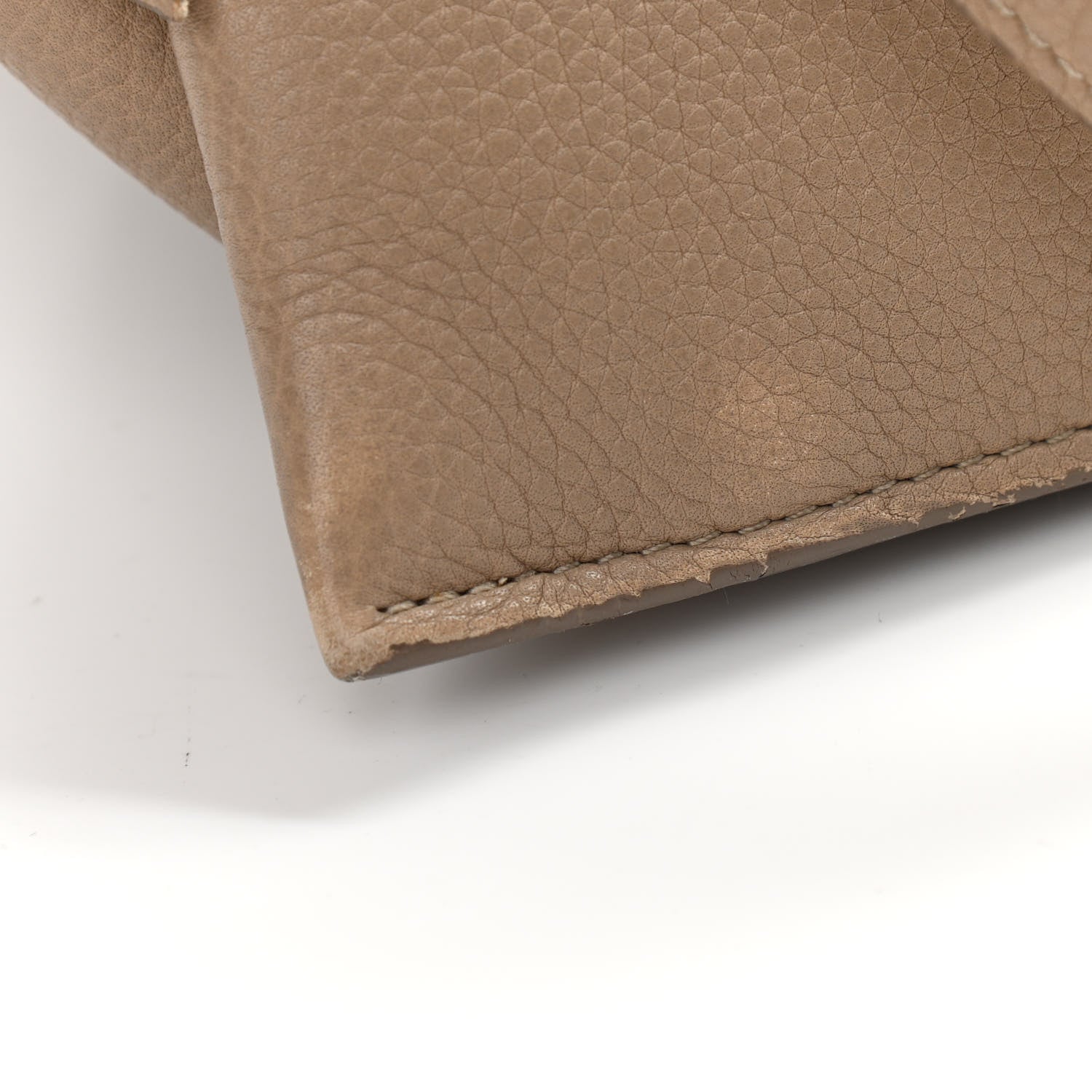 Celine Baby Grained Calfskin Small Tri-Fold Bag Light Taupe 14 of 18