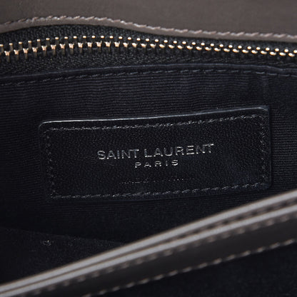 Saint Laurent Calfskin Y Quilted Monogram Toy Loulou Crossbody Bag Earth 6 of 7