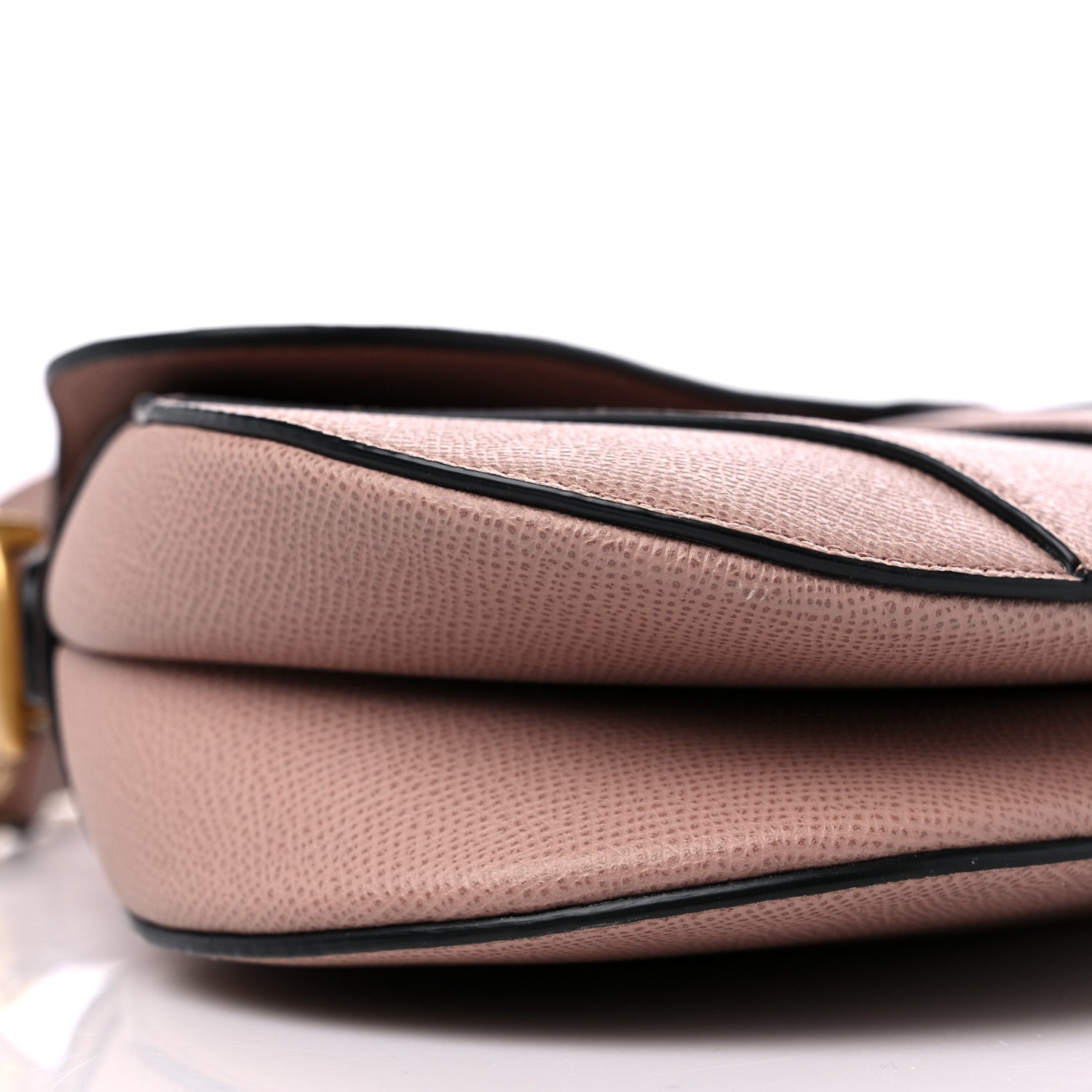 Christian Dior Grained Calfskin Saddle Bag With Strap Blush 8 of 9