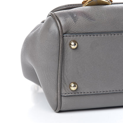 Dolce & Gabbana Grained Deerskin Medium Miss Sicily Satchel Grey 7 of 12