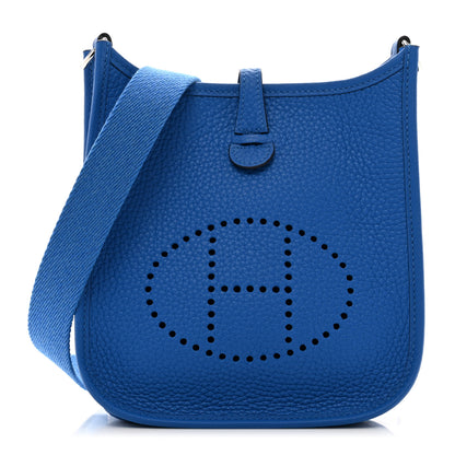 Hermes Taurillon Clemence Evelyne TPM Bleu Zellige 1 of 11