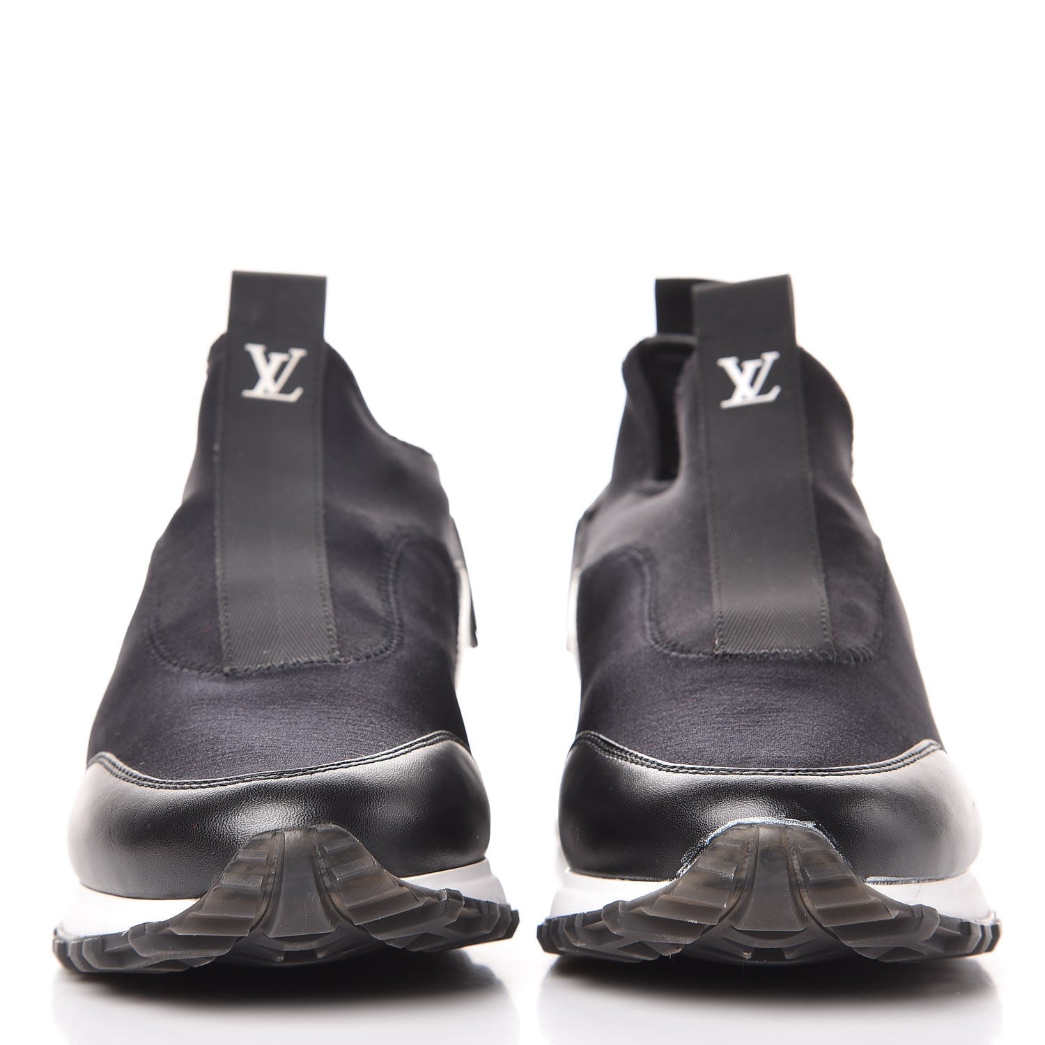 Louis Vuitton Calfskin Fabric Run Away Sneakers 35 Black 2 of 7