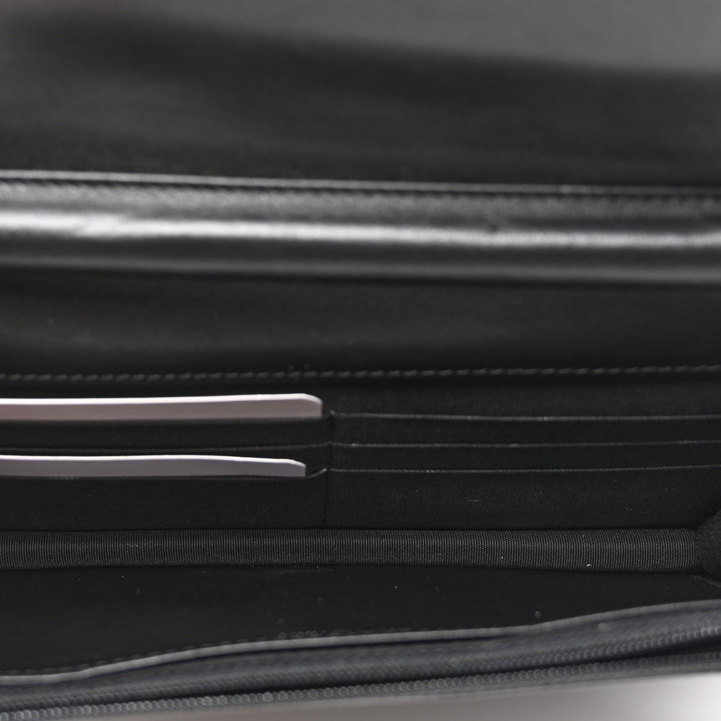 Caviar Quilted Boy Wallet On Chain WOC Black