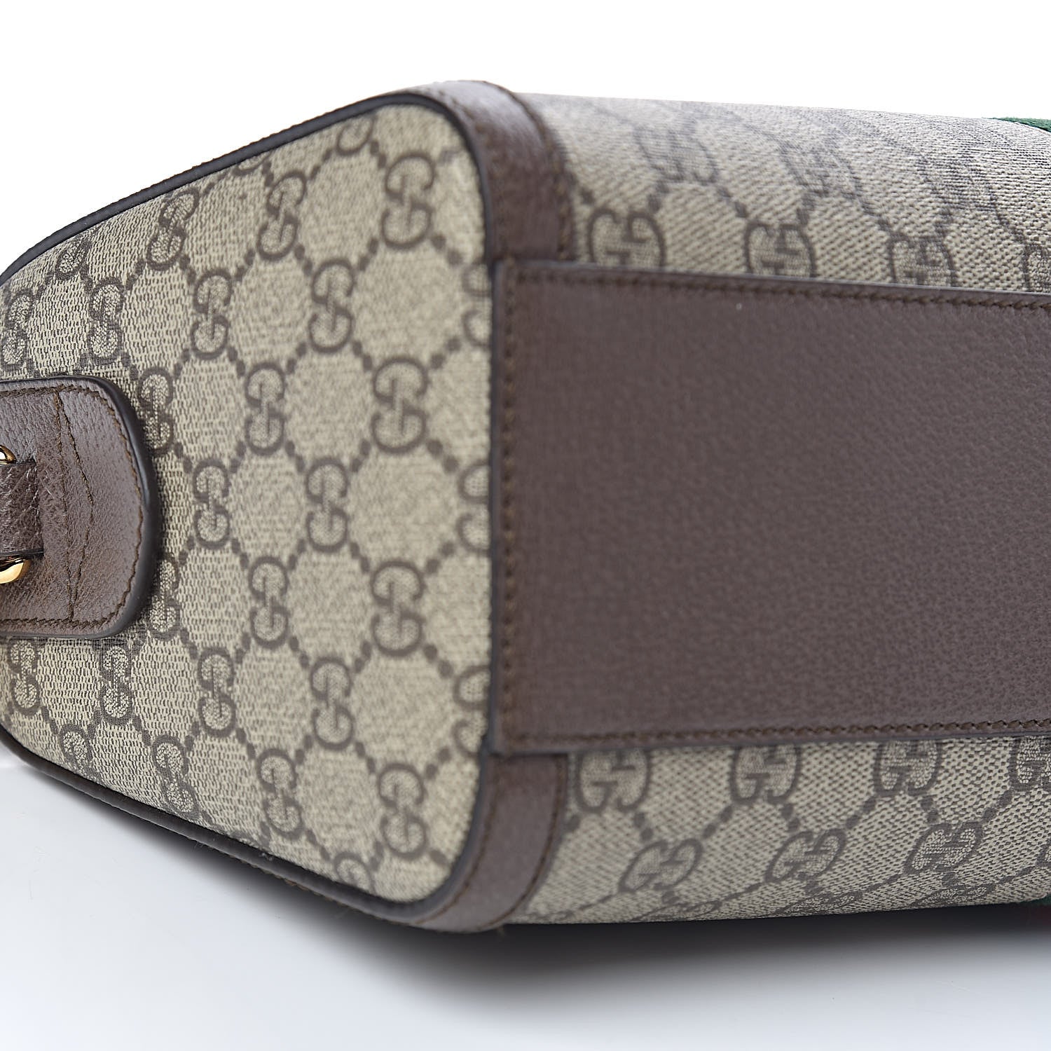 Gucci GG Supreme Monogram Web Medium Ophidia Boston Brown 8 of 10