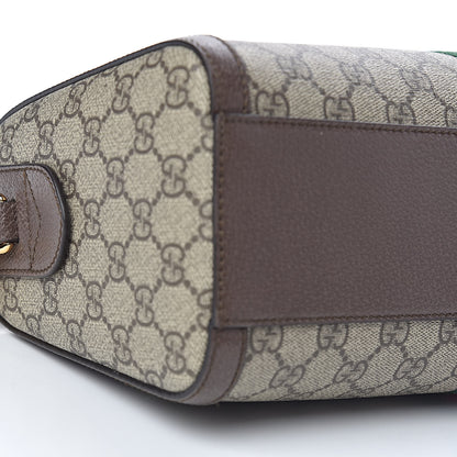 Gucci GG Supreme Monogram Web Medium Ophidia Boston Brown 8 of 10