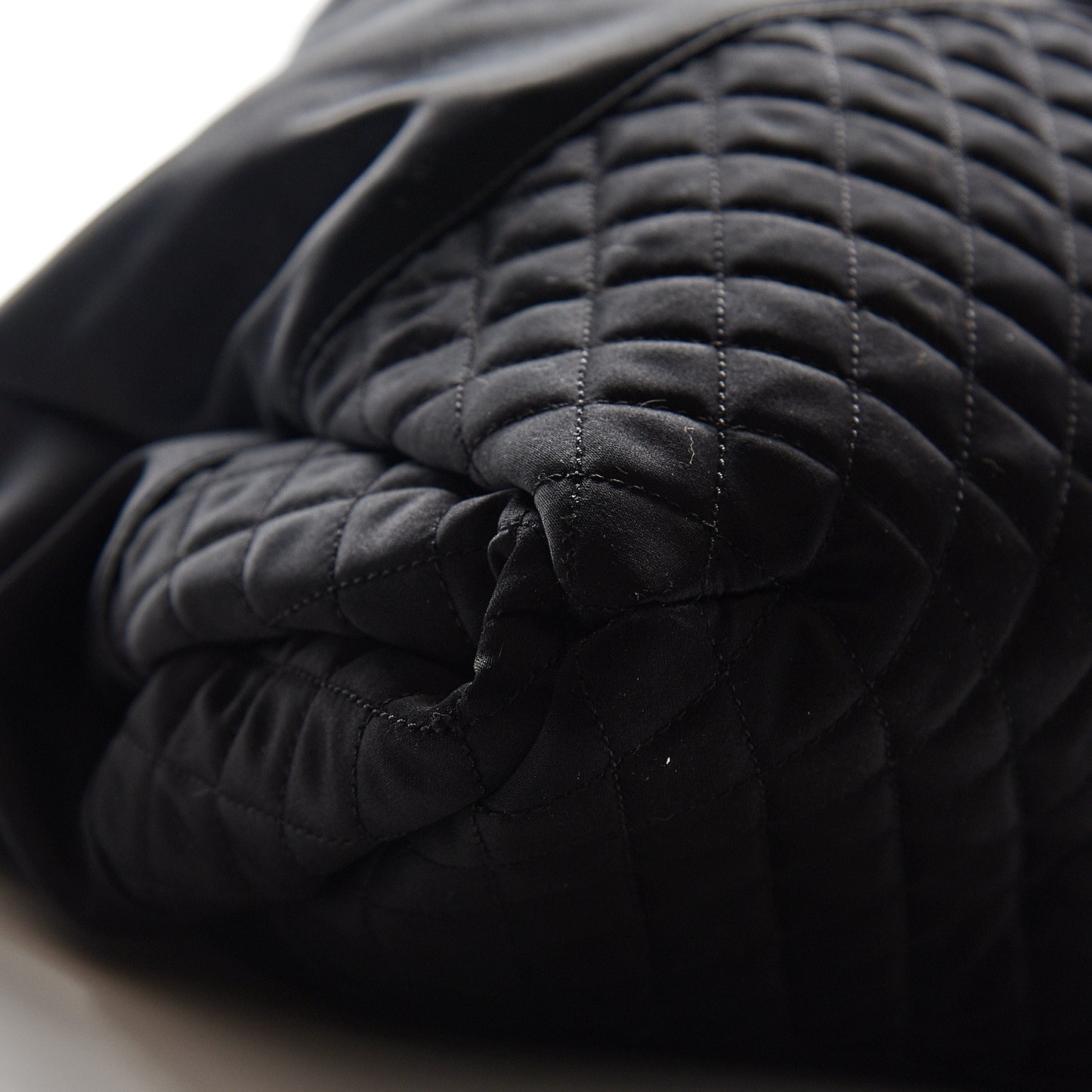 Satin Melrose Hobo Black