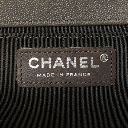 Chanel Caviar Quilted Medium Boy Flap Grey 6 of 10