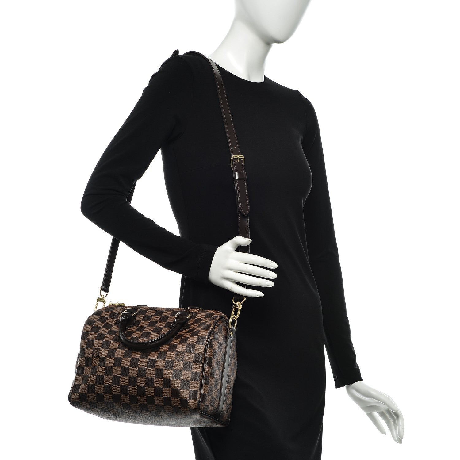 Louis Vuitton Damier Ebene Speedy Bandouliere 25 2 of 10