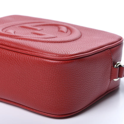 Gucci Pebbled Calfskin Small Soho Disco Bag Tabasco Red 6 of 9