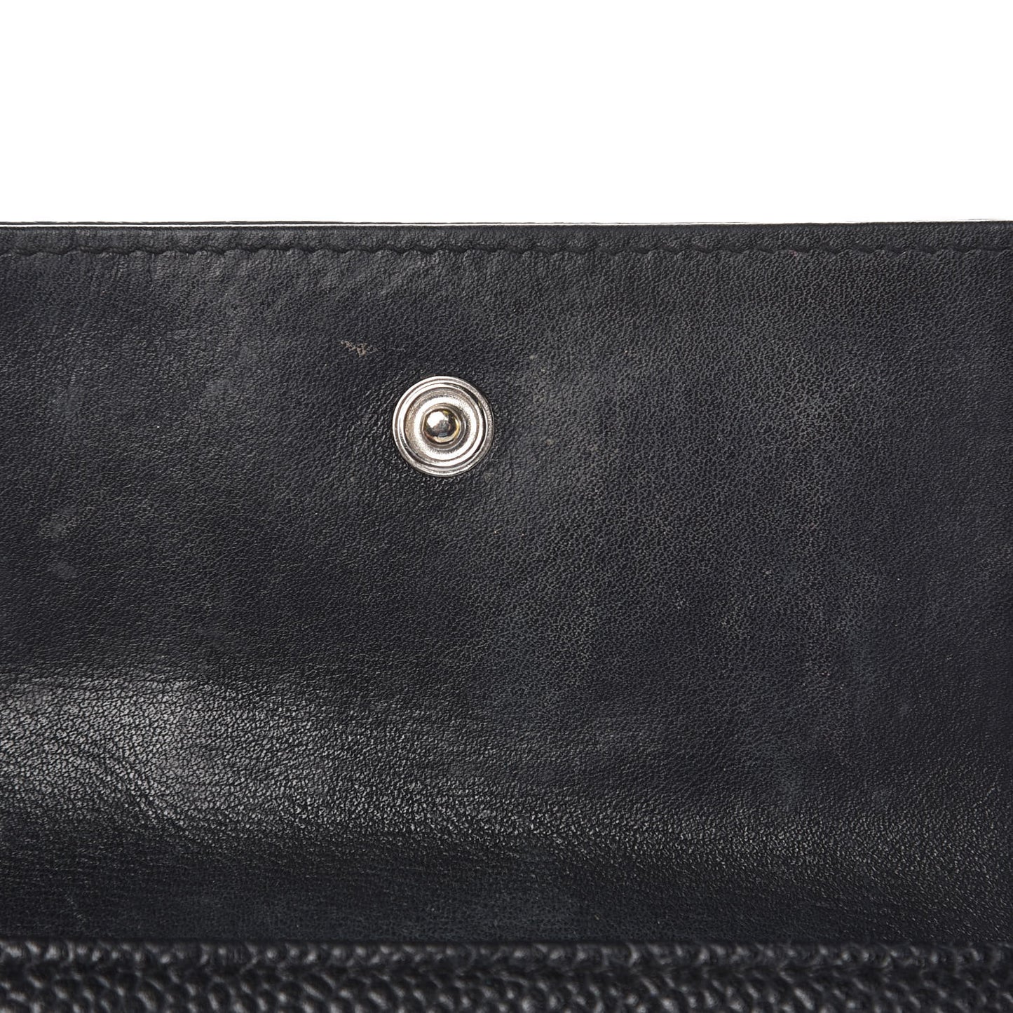 Caviar Timeless CC Compact French Wallet Black