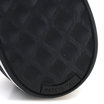 Chanel Calfskin Suede Quilted Womens Logo Sneakers 39 Black White 8 of 11