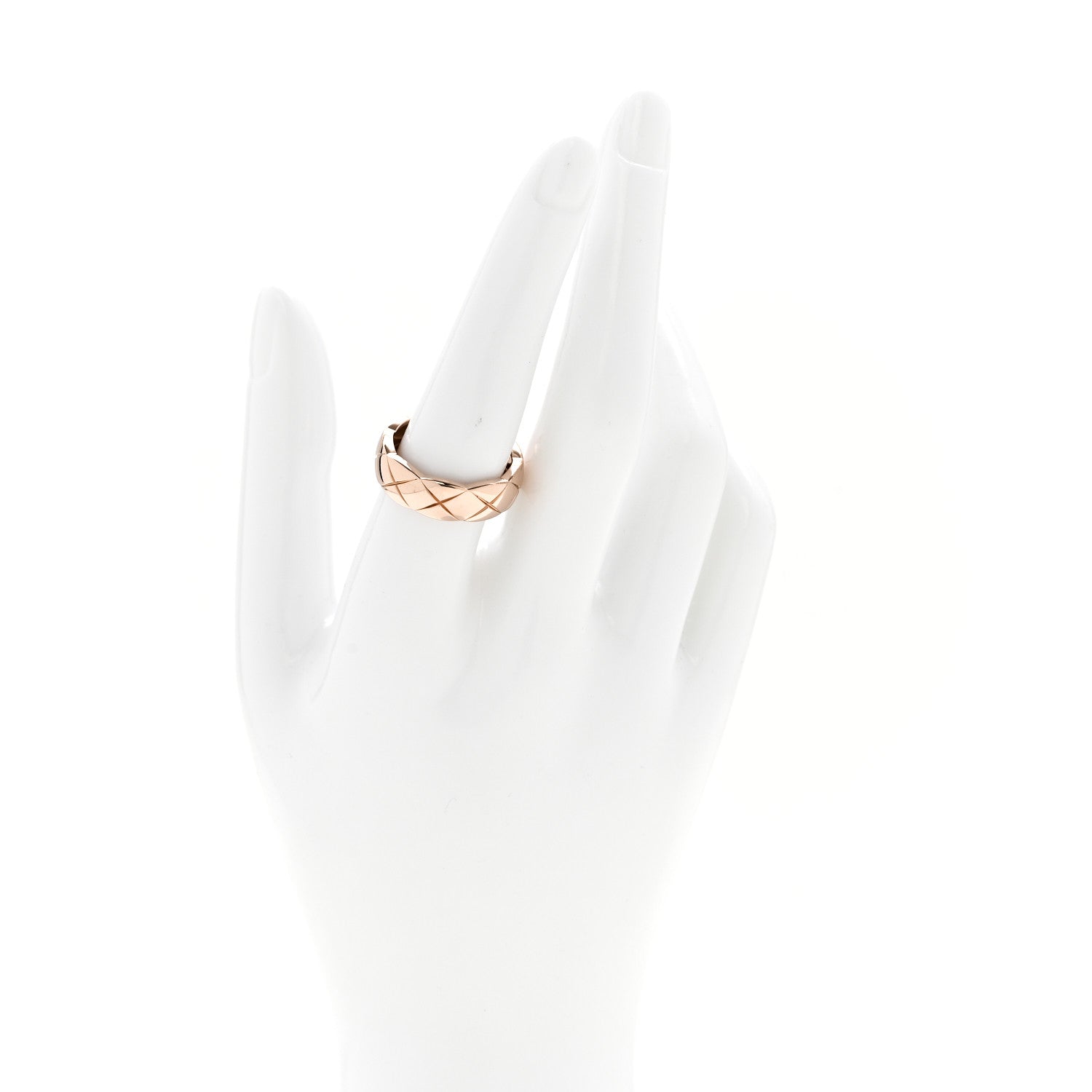 Chanel 18K Beige Gold Small Coco Crush Ring 57 8 2 of 7