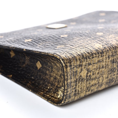 MCM Gradation Visetos Zip Pouch Black Gold 8 of 9